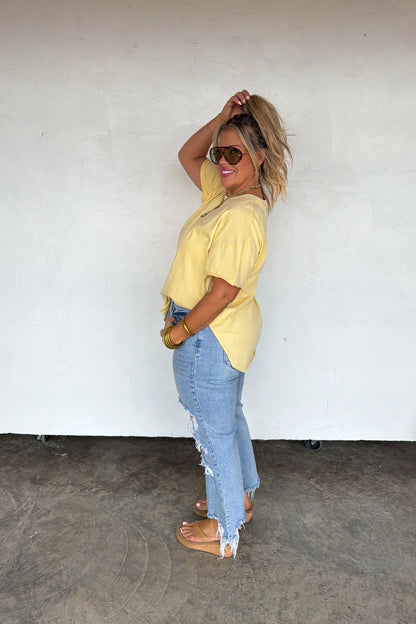 PREORDER: Blakeley Spring Joey Washed Cotton Boyfriend Tee