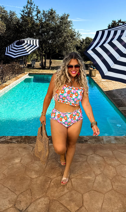 Amalfi Blooms Swim Set
