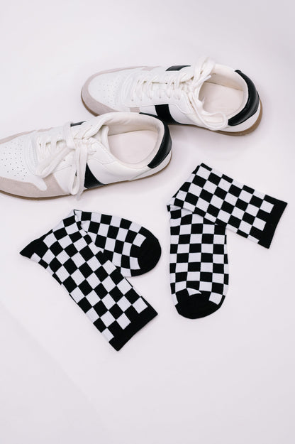 Check Yo'Self Quarter Socks