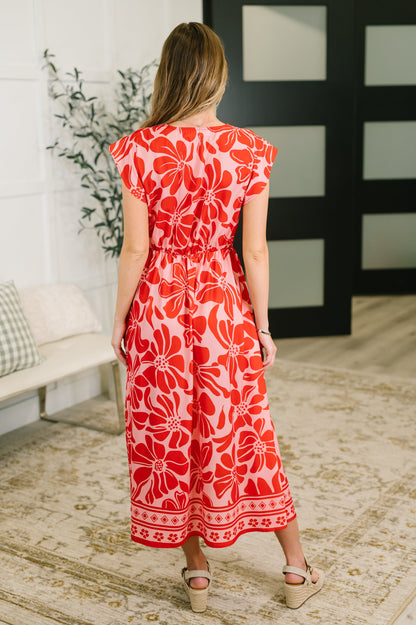 Just Yesterday Front Button Down Dress