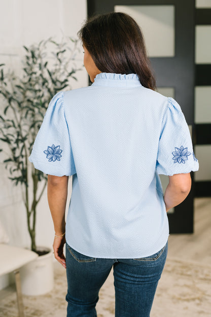 That Easy Notch Neck Blouse