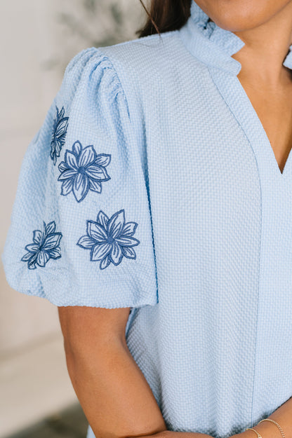 That Easy Notch Neck Blouse